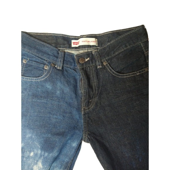 Half Bleached Levi's 550 Straight Leg Jeans 14 Regular W27 X 27 - Picture 6 of 11